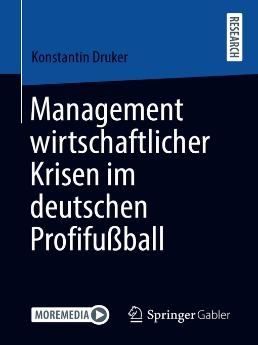 Title details for Management wirtschaftlicher Krisen im deutschen Profifußball by Konstantin Druker - Available